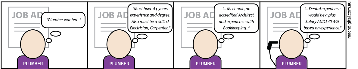 Comic strip 9 - If Plumbers Had to Work Like Digital Marketers